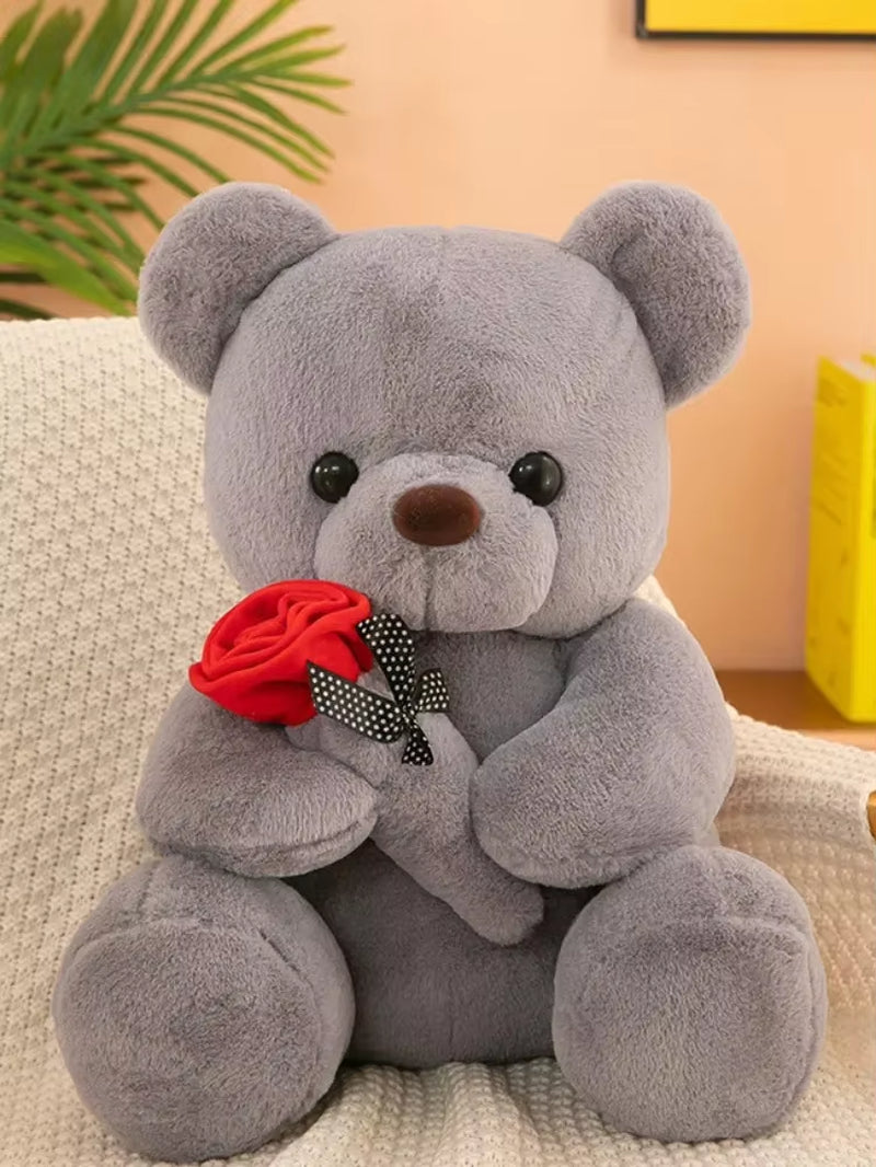Valentine'S Day Roses Teddy Bear Animal Plush Toys for Girls Teddy Bear Dolls